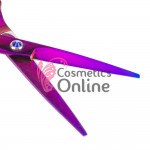 Foarfeca de coafor pentru Tuns Indigo Curcubeu de 5,5 uz Profesional Cod 01180, usor zgariata Foarfeca de coafor pentru Tuns Indigo Curcubeu de 5,5 uz Profesional Cod 01180, usor zgariata